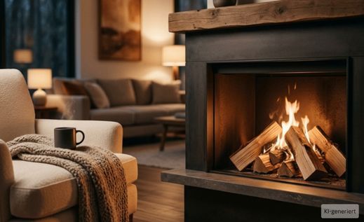 Kaminmotiv zu Buchenscheitholz aus dem VeyHolz-Katalog
